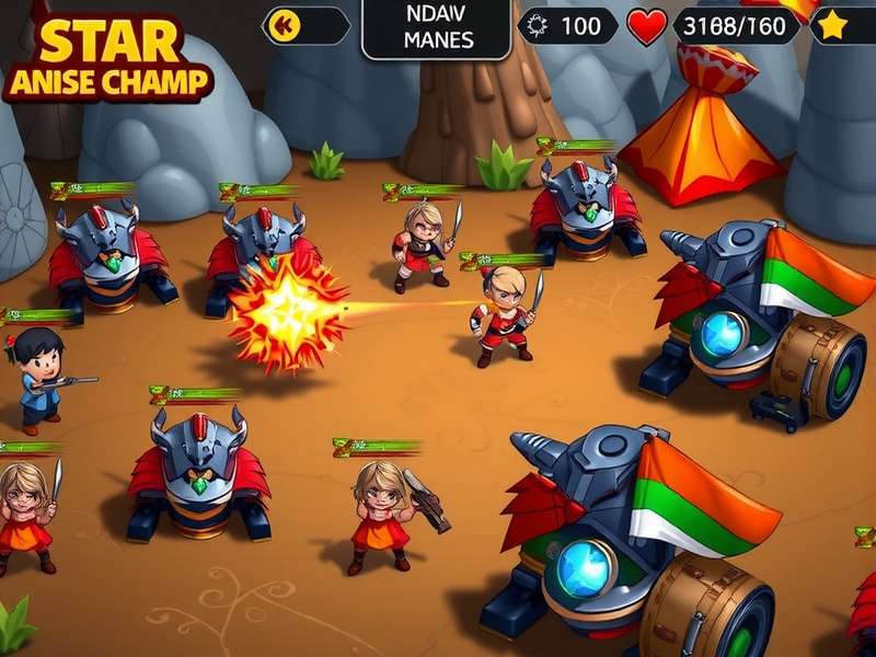 Star Anise Champ battle scene with Indian-style units